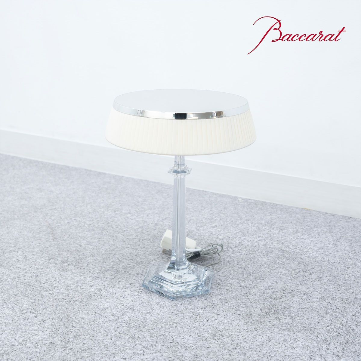 展示品 Baccarat バカラ Bon Jour Versailles Lamp ボンジュール ヴェルサイユ ランプ テーブル ランプ 照明 クリスタル クリア フィリップ スタルク 定価42万