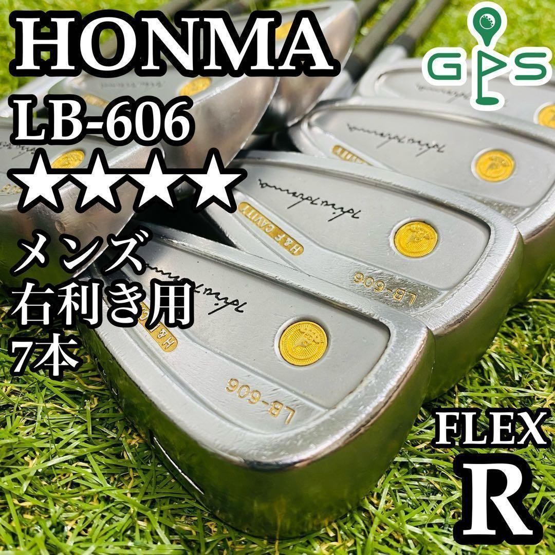 激レア】ホンマ LB-606 4S 金モグラ メンズアイアンセット 7本 R