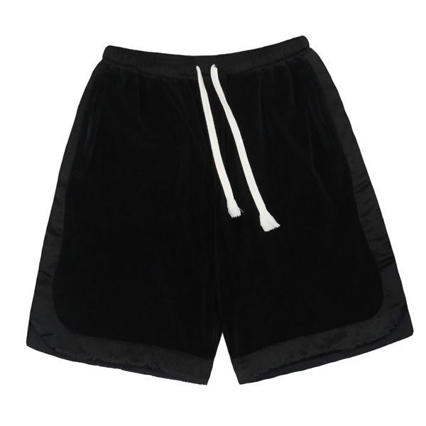 美品 GUCCI グッチ 595537 CHENILLE BASKET SHORT サテン ベルベット イージー ショート ハーフ パンツ 47025