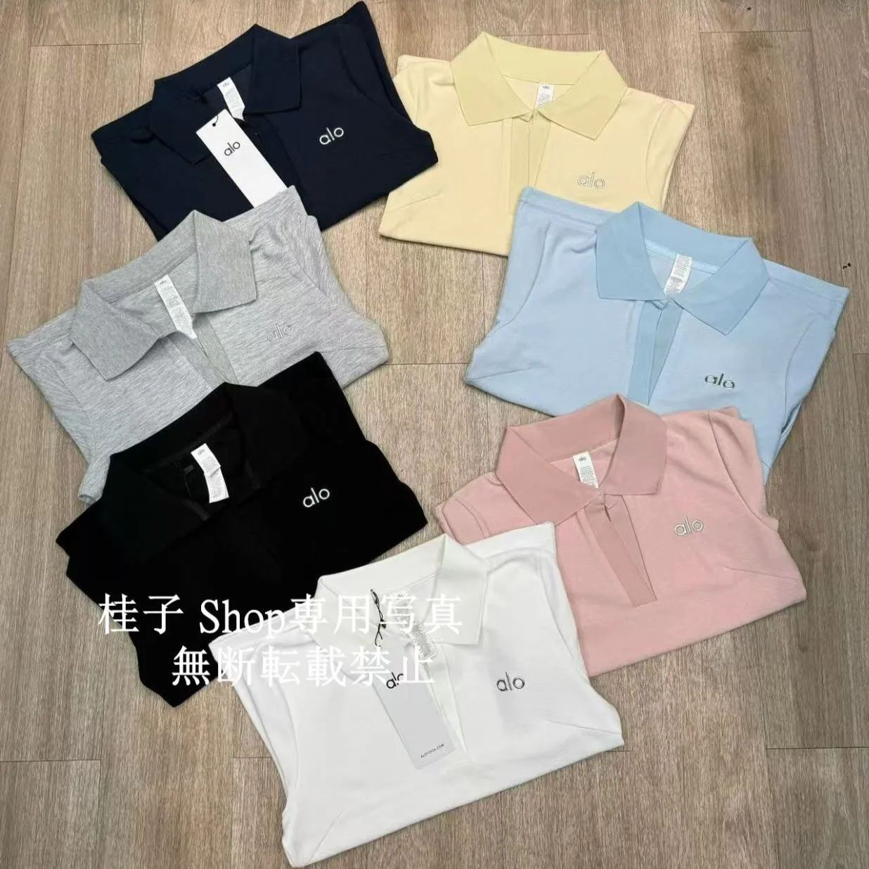【新品】alo yoga クロップドポロシャツ ALO Yoga】PRESTIGE クロップド ポロ シャツ 3色 (ALO Yoga