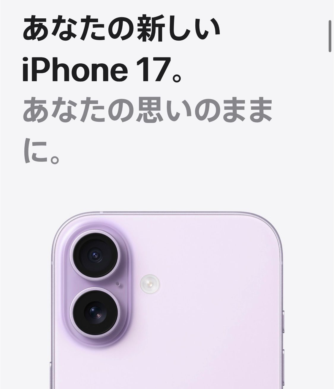 残り1点】iPhone17 256GB ラベンダー 新品未開封 SIMフリー 即日発送