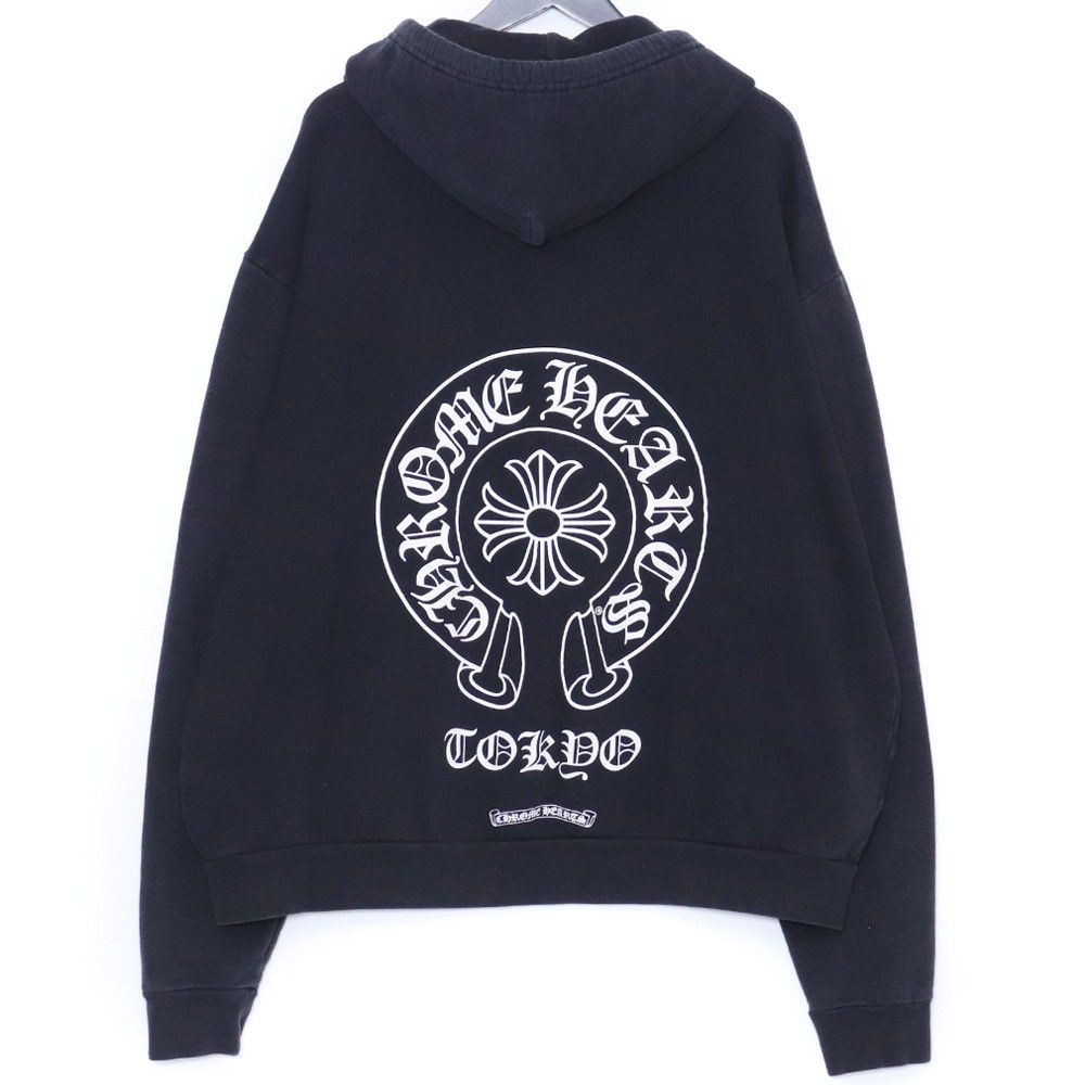CHROME HEARTS◆ホースシュー フード パーカー BLACK 東京限定 CHROME HEARTS◇ホースシュー フード パーカー BLACK 東京限定