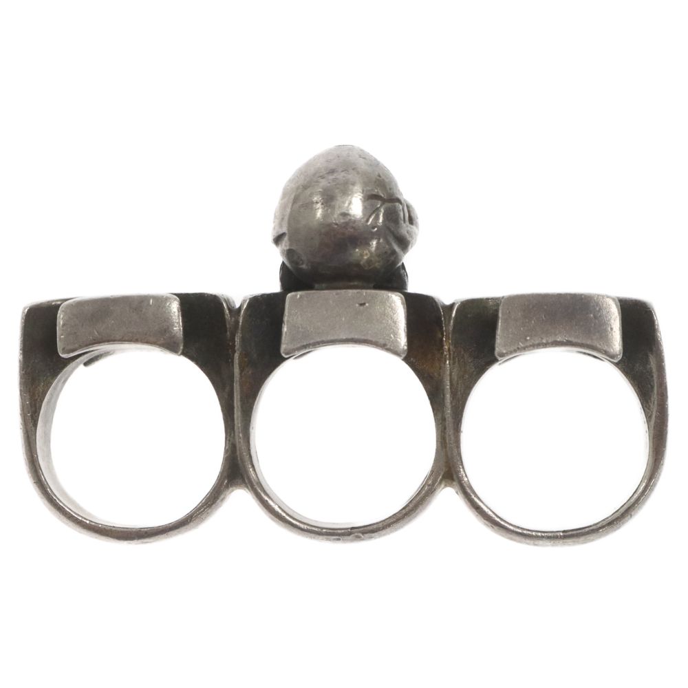 STOP LIGHT (ストップライト) Triple Iron Skull Ring 三連