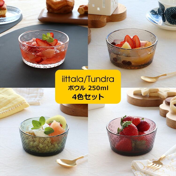 イッタラ ツンドラ ボウル 250ml 4色セット iittala Tundra ギフト 結婚祝い プレゼント 贈り物