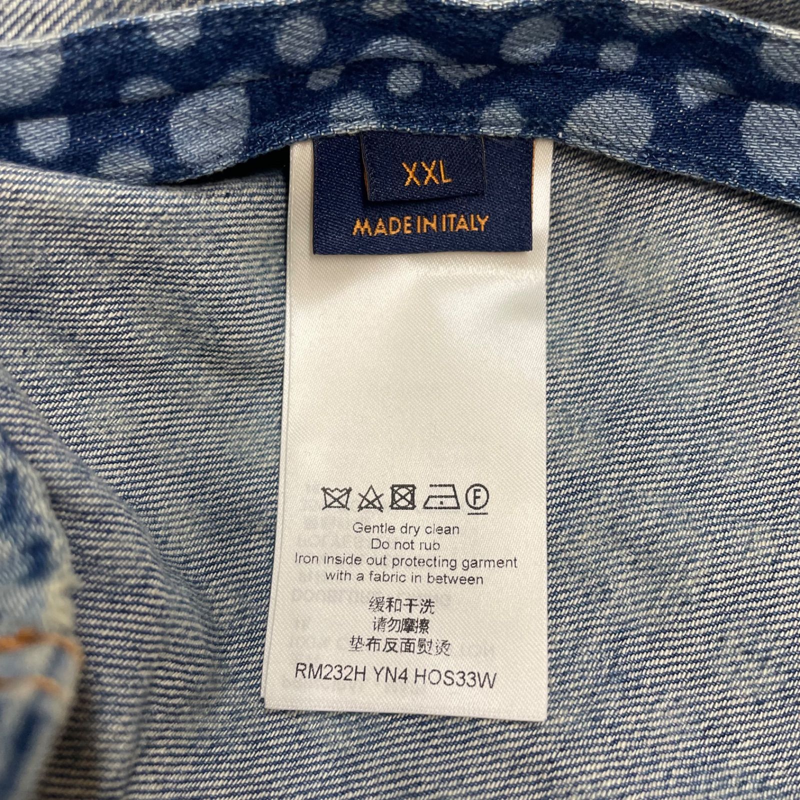 国内正規 LOUIS VUITTON × Yayoi Kusama Infinity Dots Denim Shirt