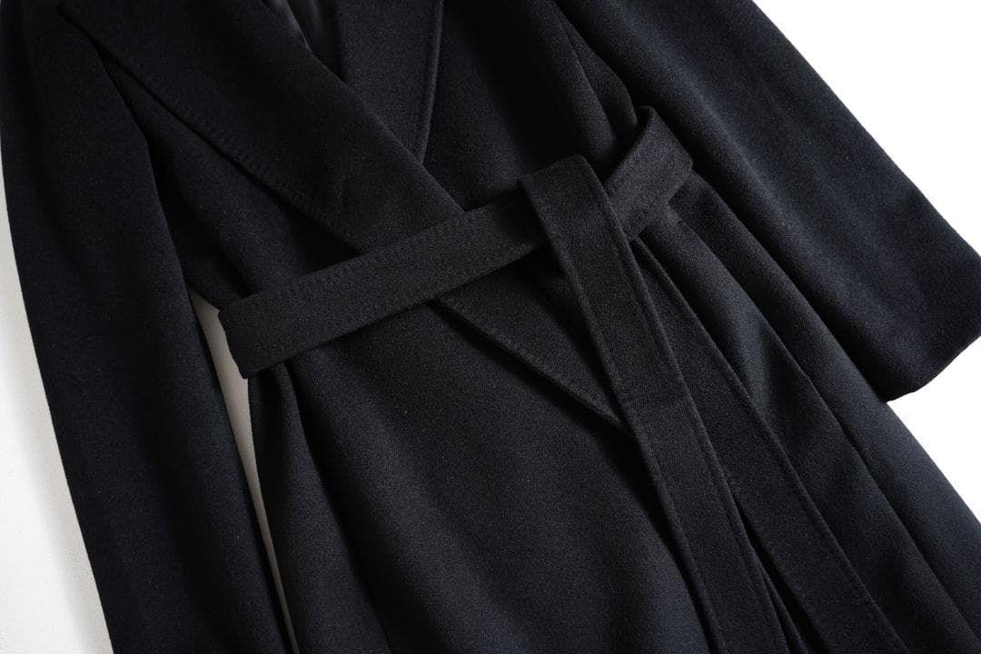 646y*エムプルミエ カシミヤ100% ベルテッドロングコート - メルカリ