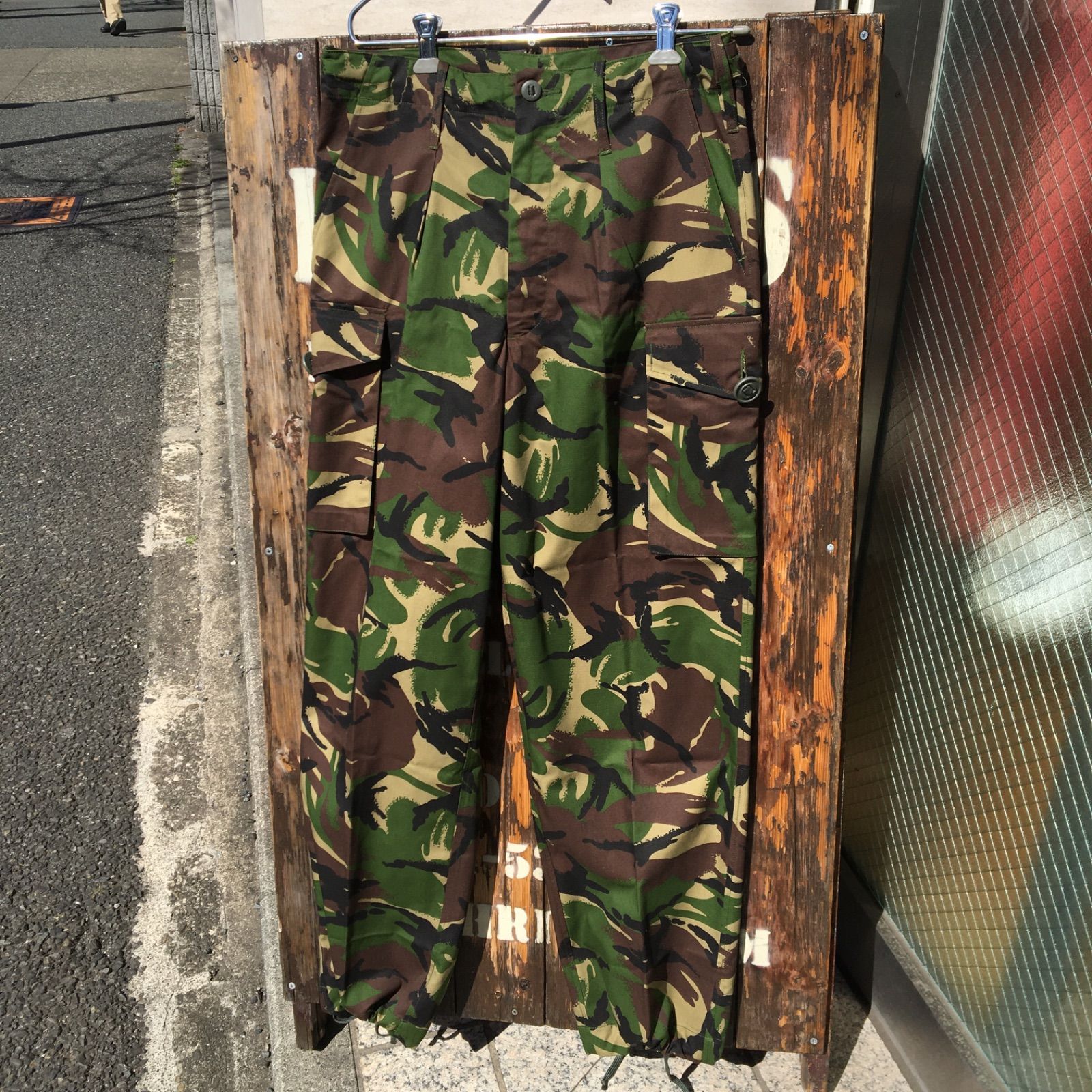1990-2000 【DEADSTOCK】【BRITISH ARMY】 イギリス軍 DPM カモフラージュ ライトウェイト トラウザース カーゴパンツ◆Size：84