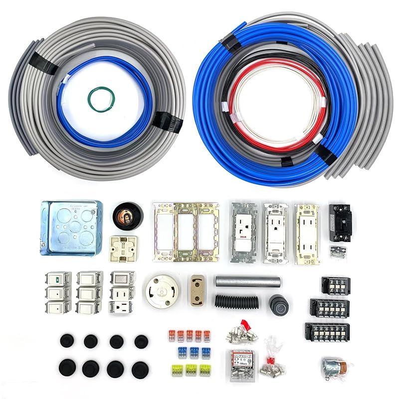 電気工事士 2種 技能試験セット【3回練習分】(電線、器具) 【全13
