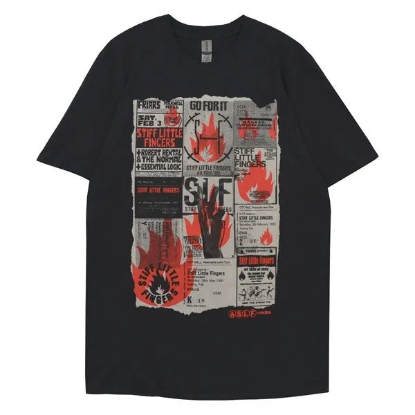 90s ヴィンテージ STIFF LITTLE FINGERS 来日記念Tシャツ 90s