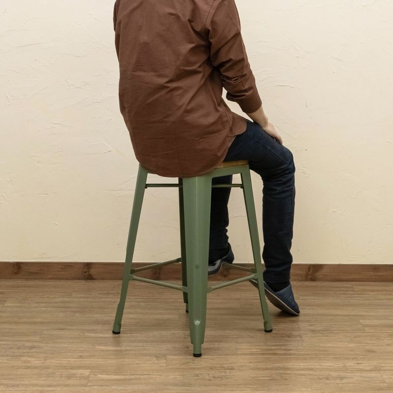 昭和レトロ バースツール ブラウンレザー調 バースツール 椅子 昭和