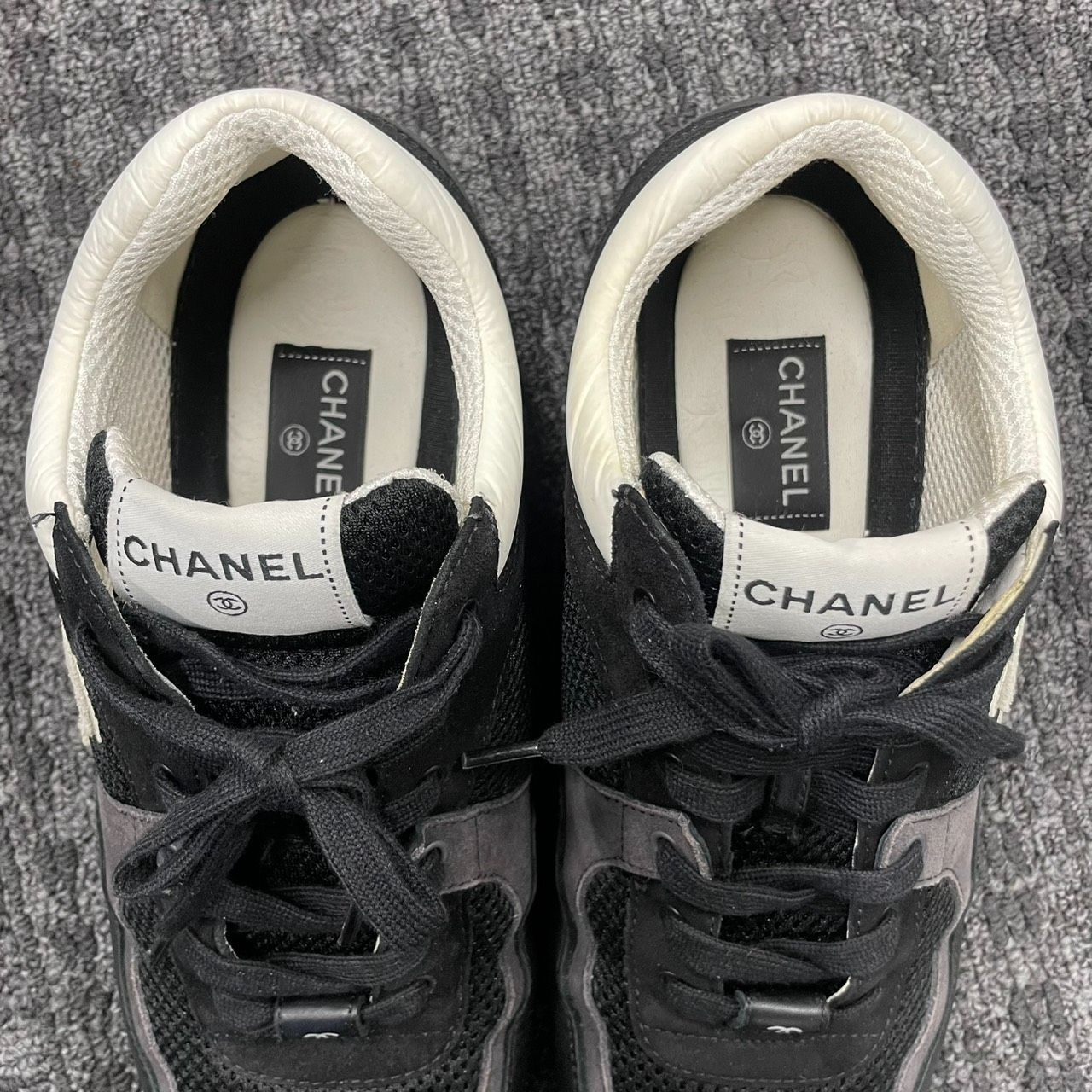 CHANEL】シャネル サイズ43 スニーカー W G38301 #43 黒 メッシュ
