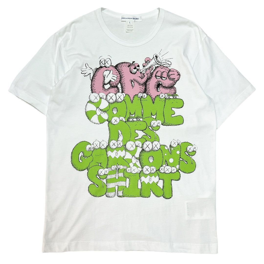 COMME DES GARCONS SHIRT X KAWS PRINT TEE - Tシャツ/カットソー(半袖