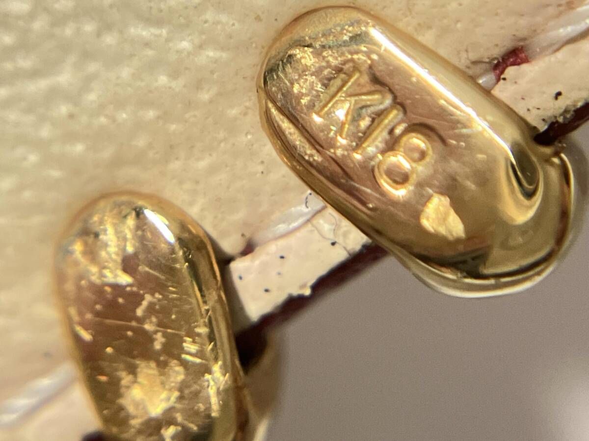 K18ゴールド 金具部分のみ 腕回り約19cm～ 総重量約15.6g 幅約1.5cmバングル SIROKUMA-CORPORATION_COM