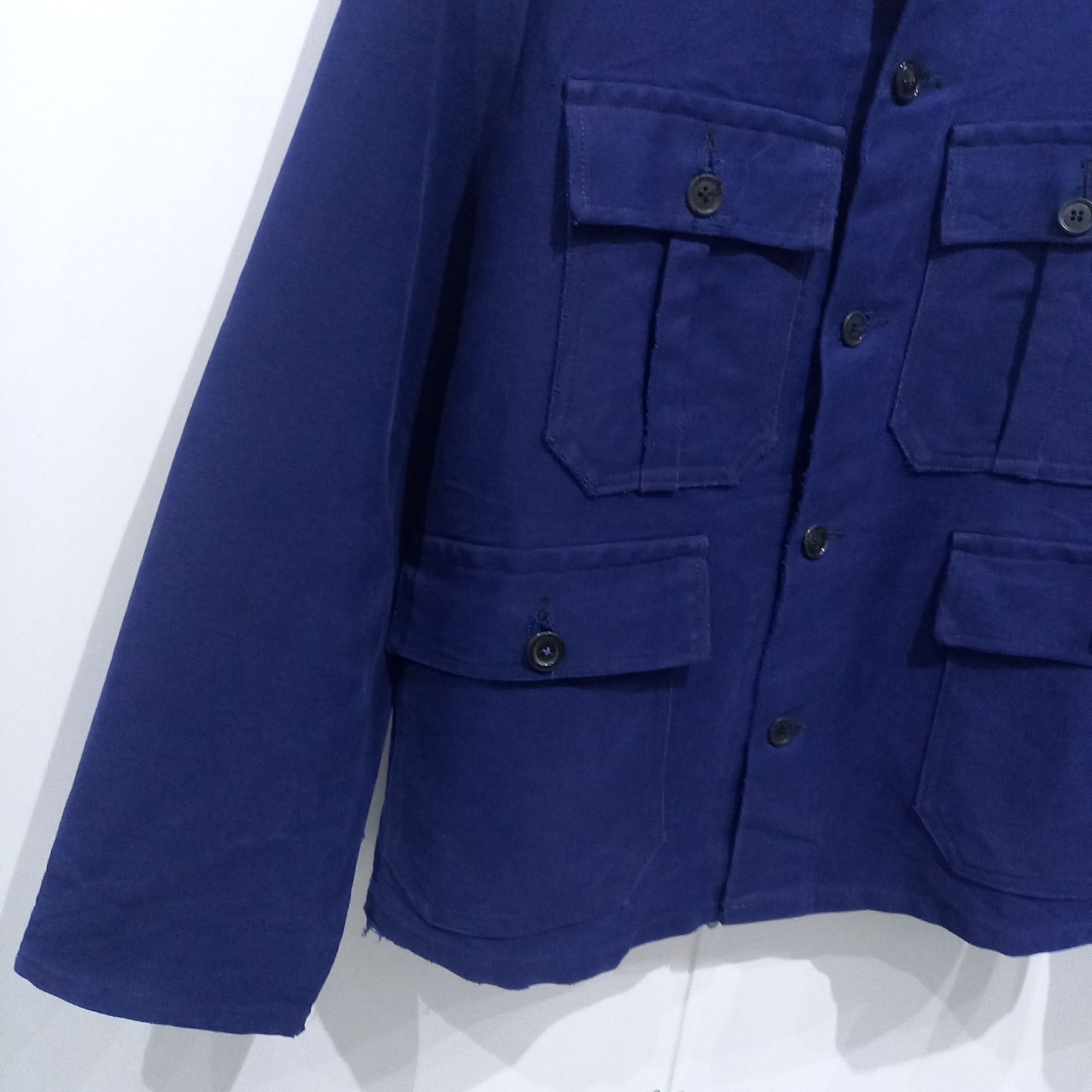 60s 70s ヴィンテージ フレンチ モールスキンジャケット ユーロ 古着 M 60s ヴィンテージ フレンチ モールスキンジャケット ユーロ