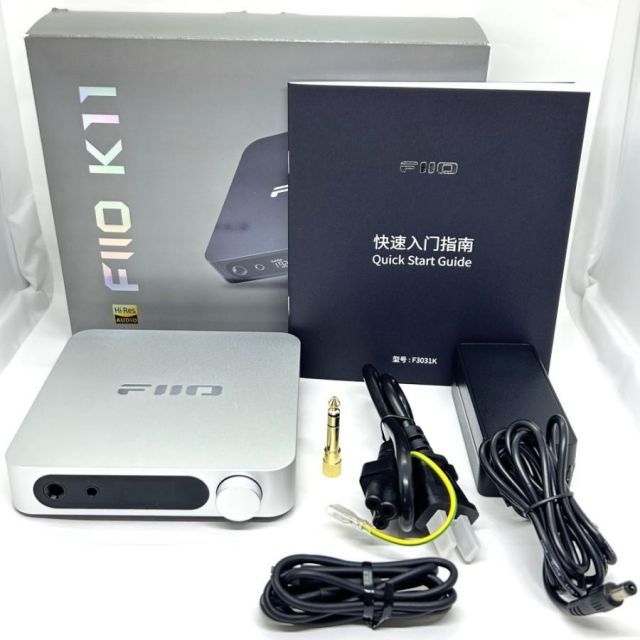 品 FIIO DAC内蔵 ヘッドホンアンプ K11 シルバー FIO-K11-S