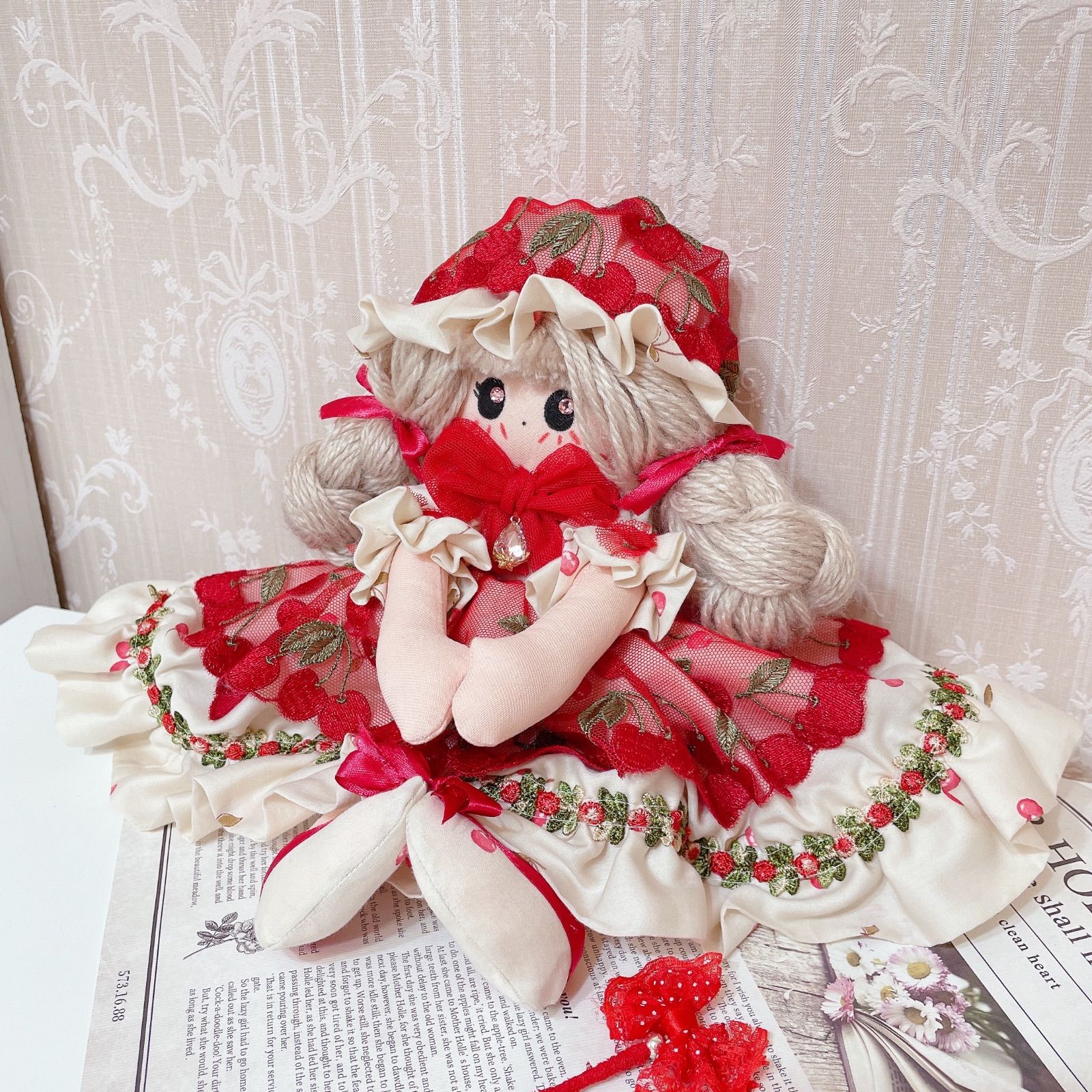 SALEハンドメイドドール 手作り人形 カントリードール - kikiの雑貨屋