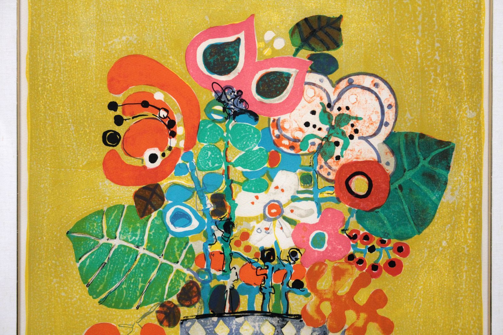 ポール・アイズピリ 「小さな鳥の花瓶」 リトグラフ 版画 絵画 ポール・アイズピリ 「小さな鳥の花瓶」 リトグラフ 版画 絵画