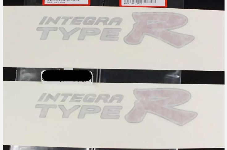 HONDA 純正 RSX インテグラ DC5 タイプR ロゴ リアサイド デカール ステッカー SET TYPE 01
