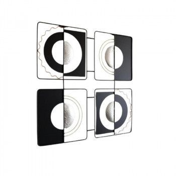 インテリア雑貨 壁飾り ウォールアート ブラック シルバー 2206TSF003