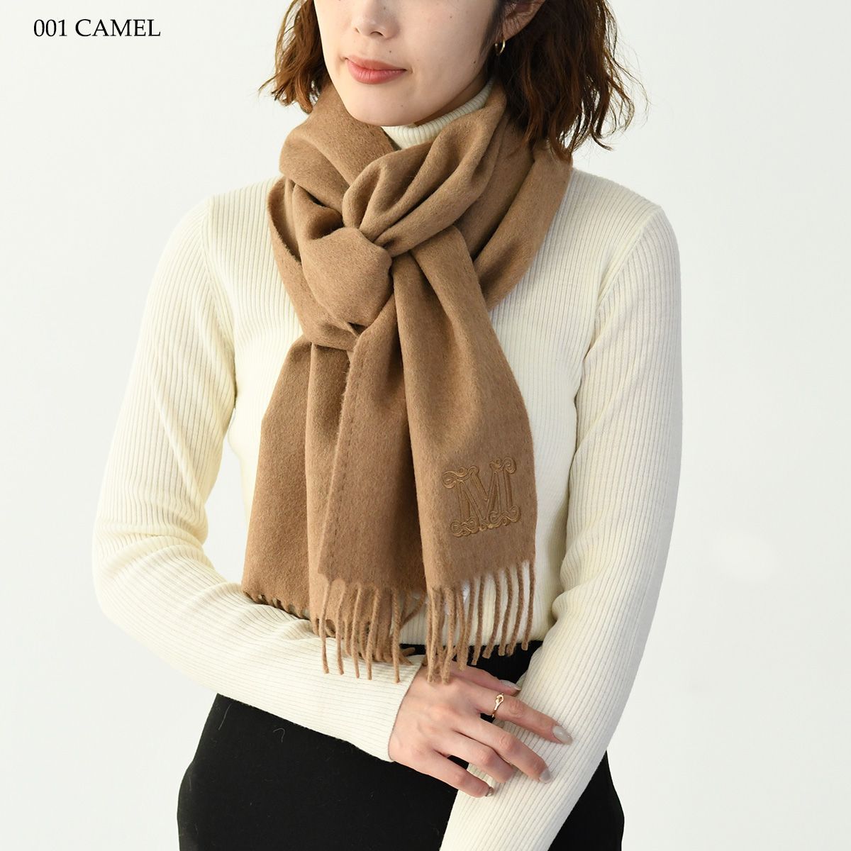 Max Mara マックスマーラ マフラー WKCLARA クララ ピュア キャメル