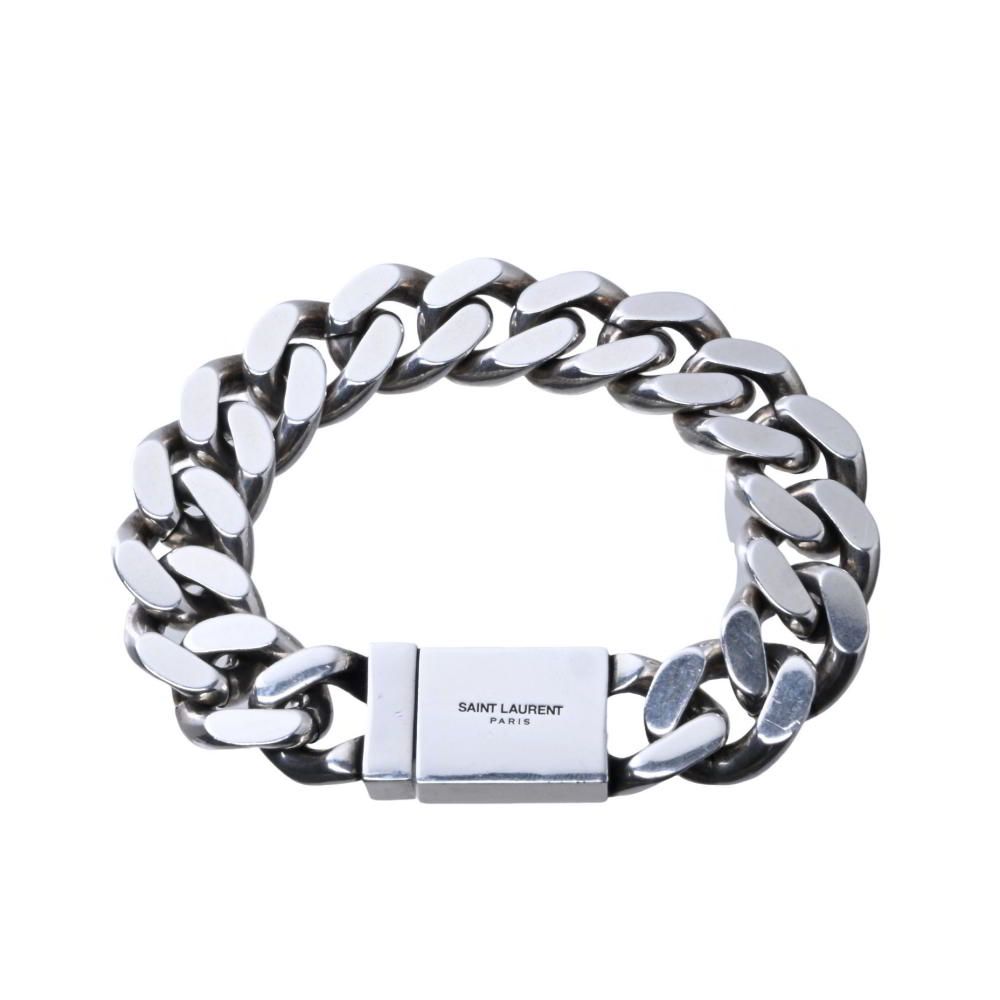 SAINT LAURENT PARIS シルバーブレスレット　S サンローラン Saint Laurent SAINT LAURENT PARIS BRACELET