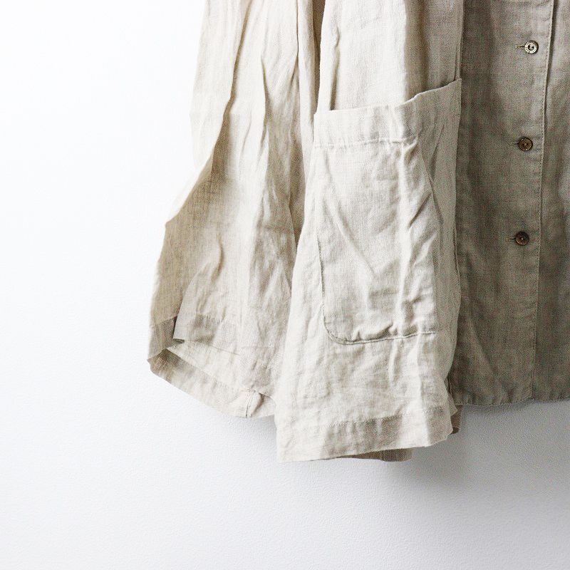 nest Robe リネンワッシャーギャザーブラウスベージュ 4 DAYS STYLE｜nest Robe / CONFECT ONLINE SHOP