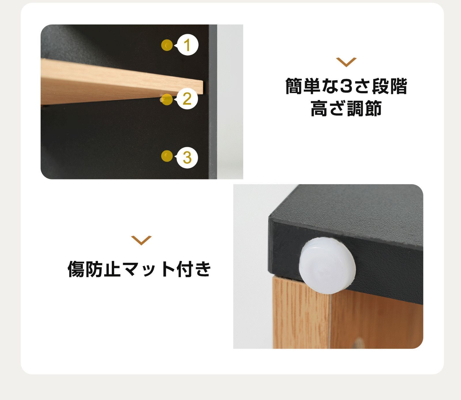 ベッドサイド両用｜コンパクト デザイン｜N512P263623N