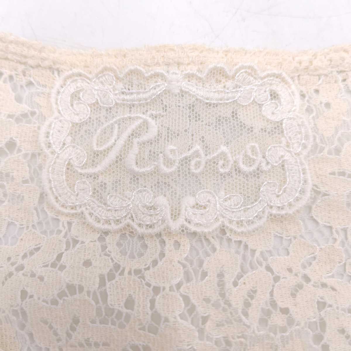 Rossa インポートロッサ 刺繍 五分袖 レース カーディガン 44