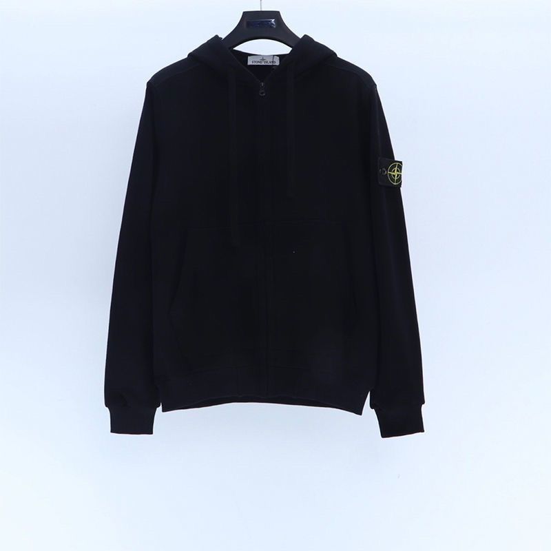 Stone Island  ストーンアイランド ジッパー付きパーカーブラック