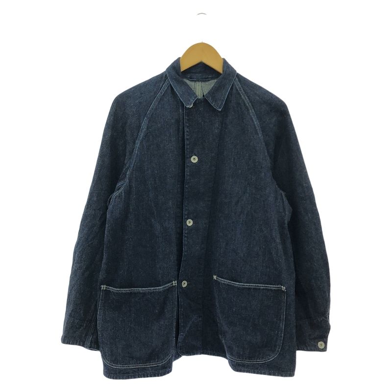 中古】COMOLI デニムワークジャケット サイズ2 W03-01002 中古】COMOLI デニムワークジャケット サイズ2 W03-01002