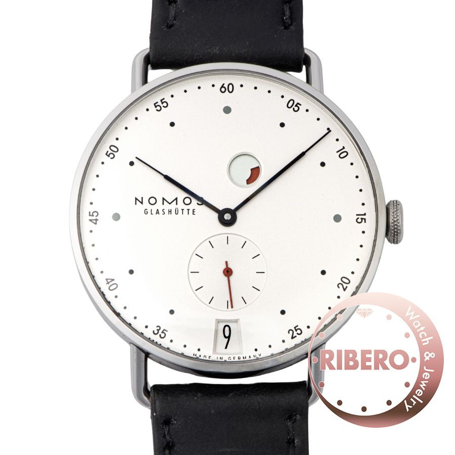 NOMOS ノモス メトロ デイト パワーリザーブ MT1D4W2【中古】
