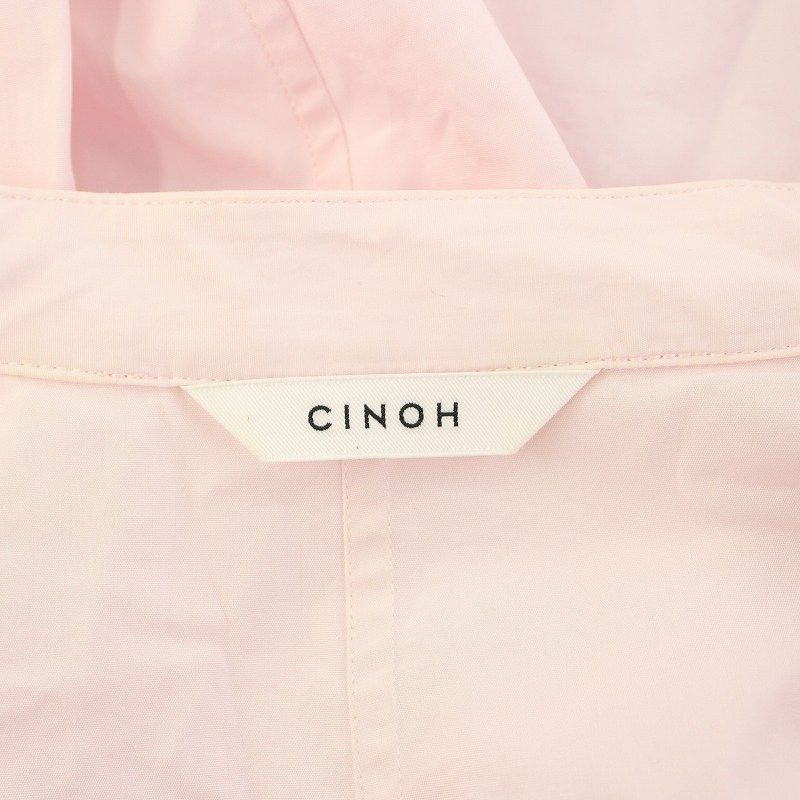 チノ CINOH シャツ ブラウス バンドカラー 長袖 38 ピンク 19SST501 /YT レディース チノ CINOH シャツ ブラウス バンドカラー 長袖 38 ピンク