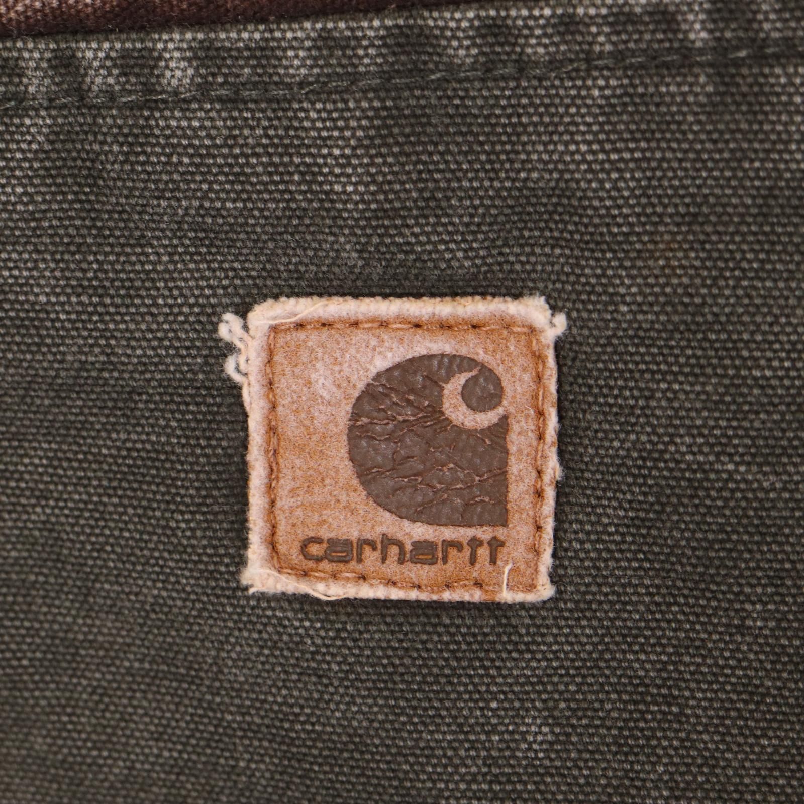 00年代 Carhartt カーハート デトロイトジャケット ダック地 ワーク モスグリーン (メンズ L) 中古 古着 A0362