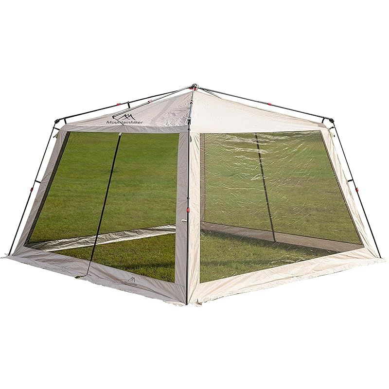 MORZH 黒 四角形テント 透明窓付き ※破損大きく修理必要あり MORZH 黒