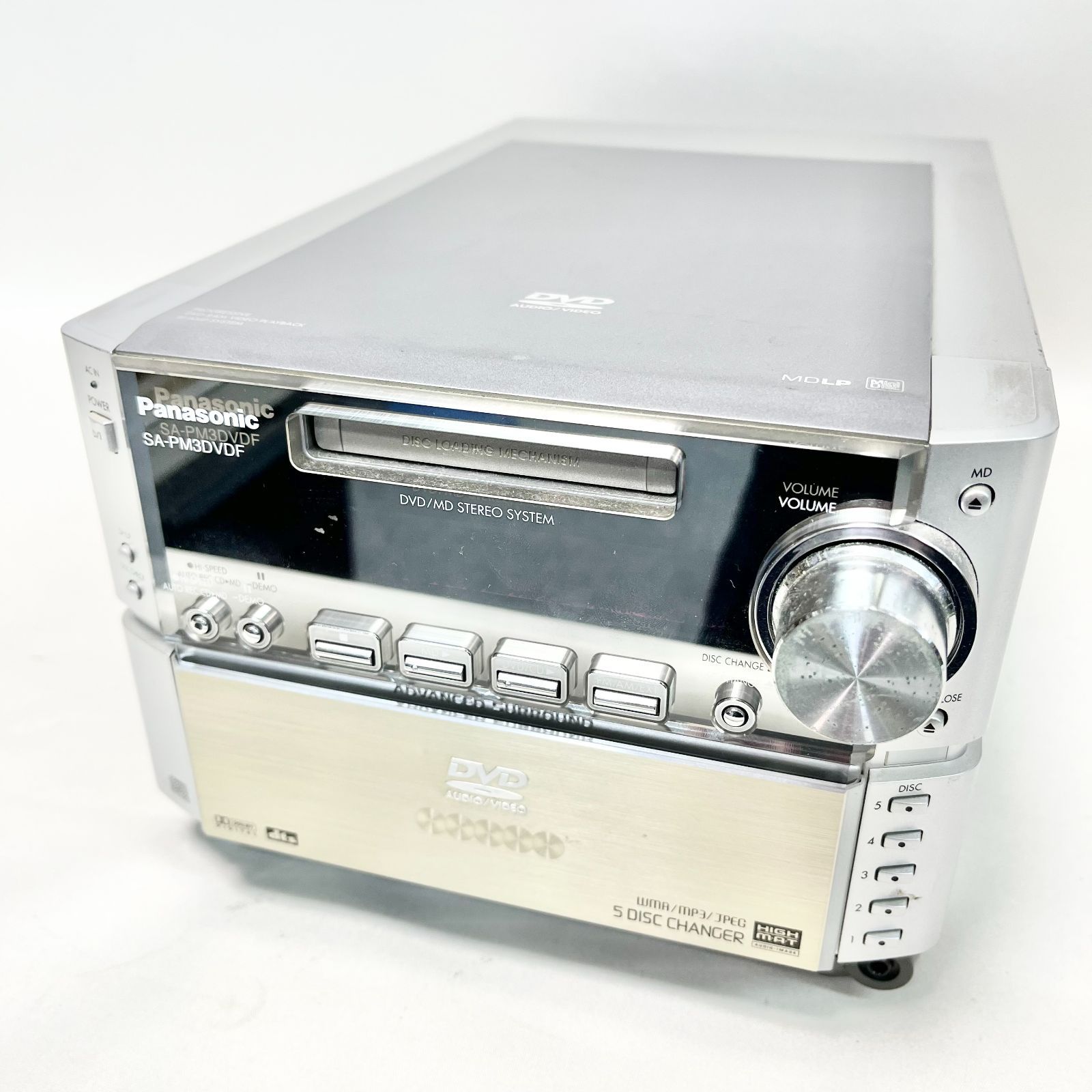 パナソニックシステムコンポ DVD CD MD SA-PM3DVDF【ジャンク】 パナソニックシステムコンポ DVD CD MD SA-PM3DVDF【ジャンク】