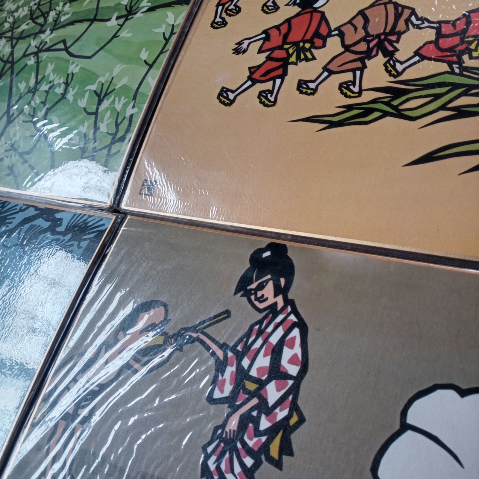 滝平二郎 「きりえ」カラー色紙 8枚 春から夏の絵柄を中心に - メルカリ