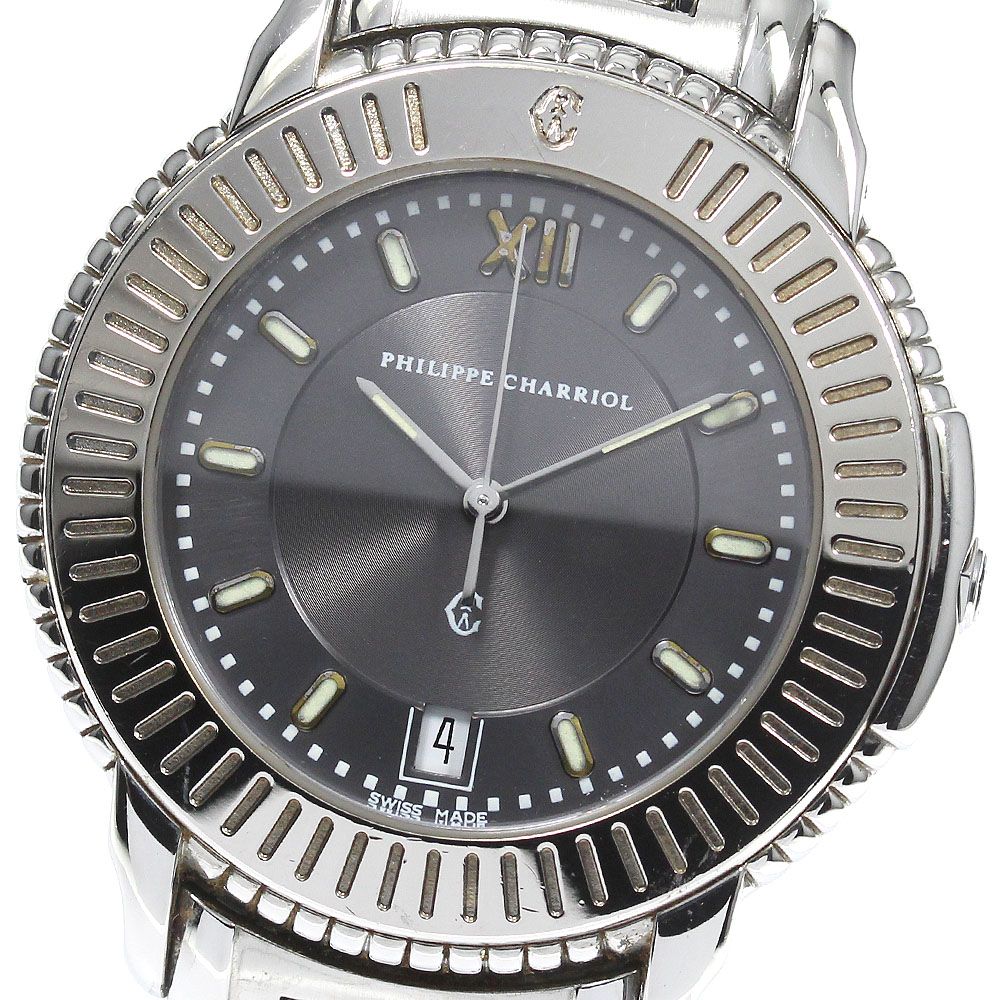 《希少》フィリップシャリオール 腕時計 ブラック ケルティック ワイヤーブレス