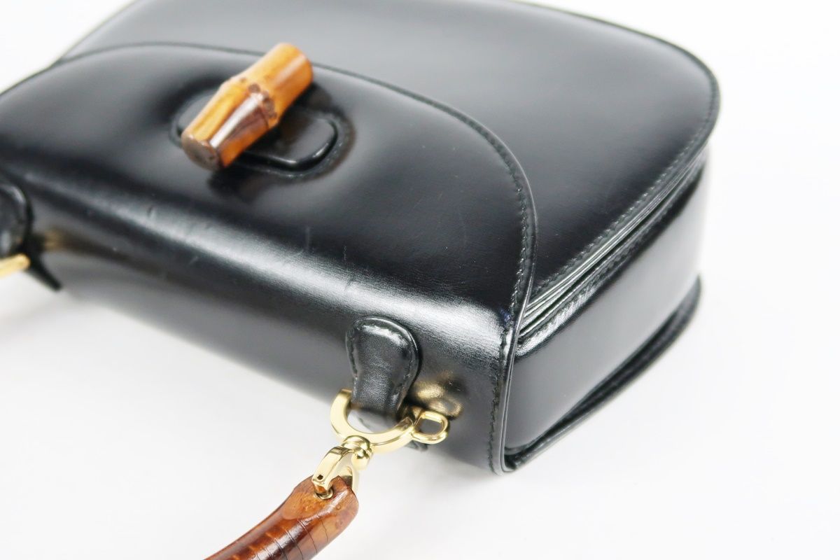 超美品】GUCCI グッチ バンブー 2WAYショルダー ターンロック