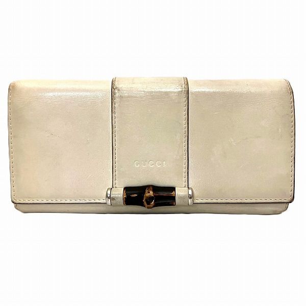グッチ GUCCI バンブー 369661 L字ファスナー 長財布 レディース