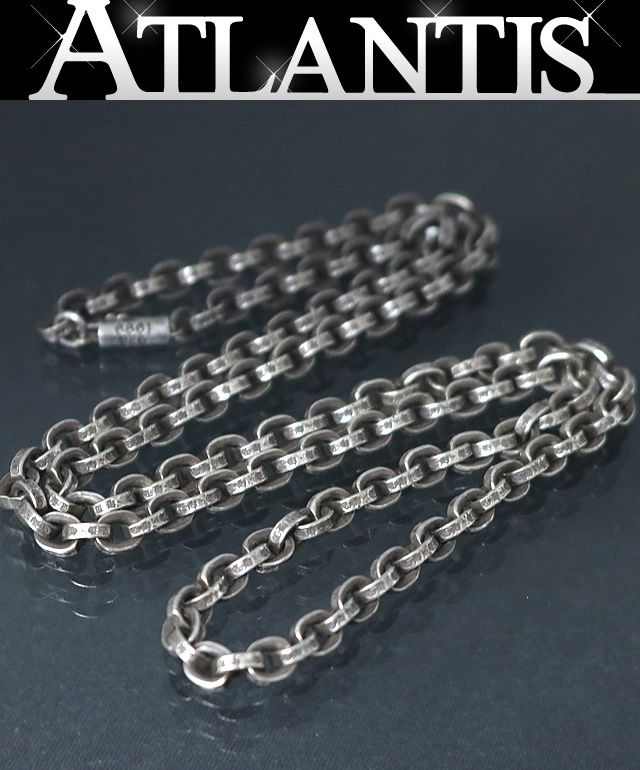 CHROME HEARTS 銀座店 クロムハーツ ペーパーチェーン ネックレス 24インチ メンズ シルバー SV925 98260