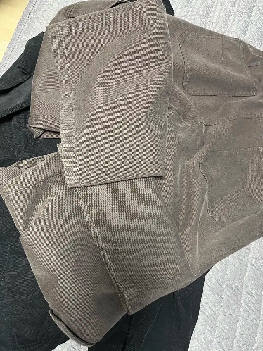  2 POLYTERU サイド フラップ コシマパンツ 茶色 チノパン パンツ