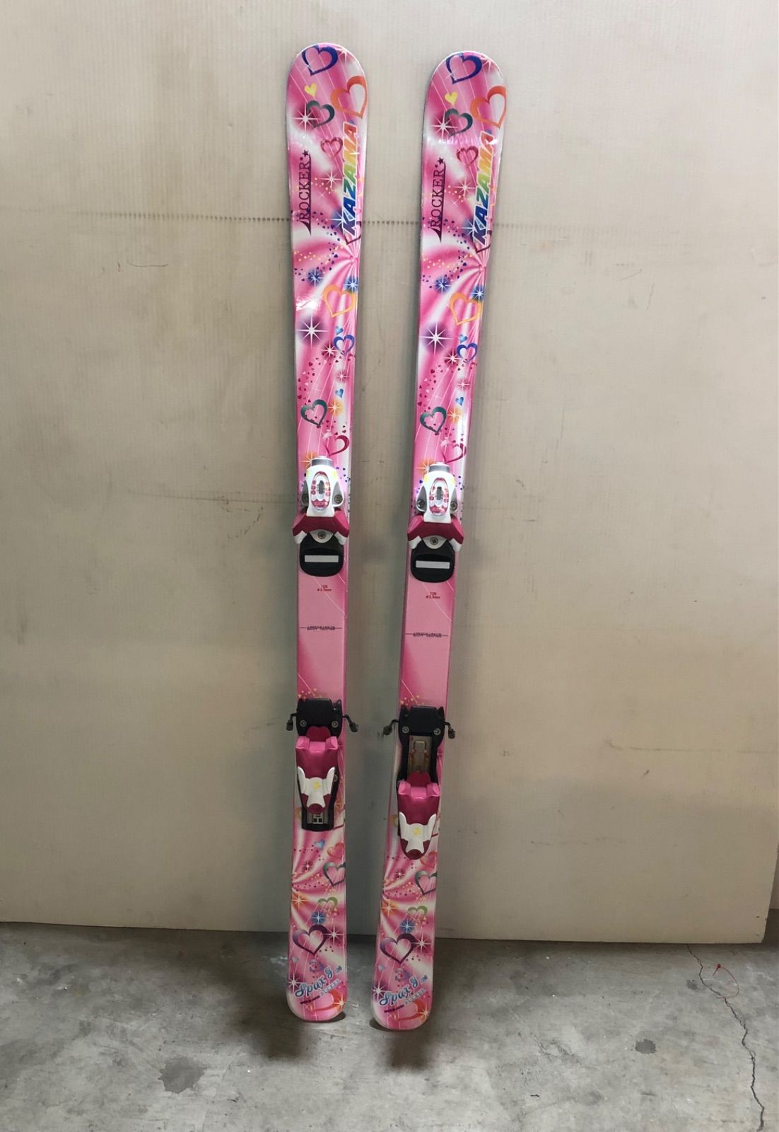 ☆KAZAMA カザマ ジュニア スキー板 126cm ピンク ☆ - ECO BASE