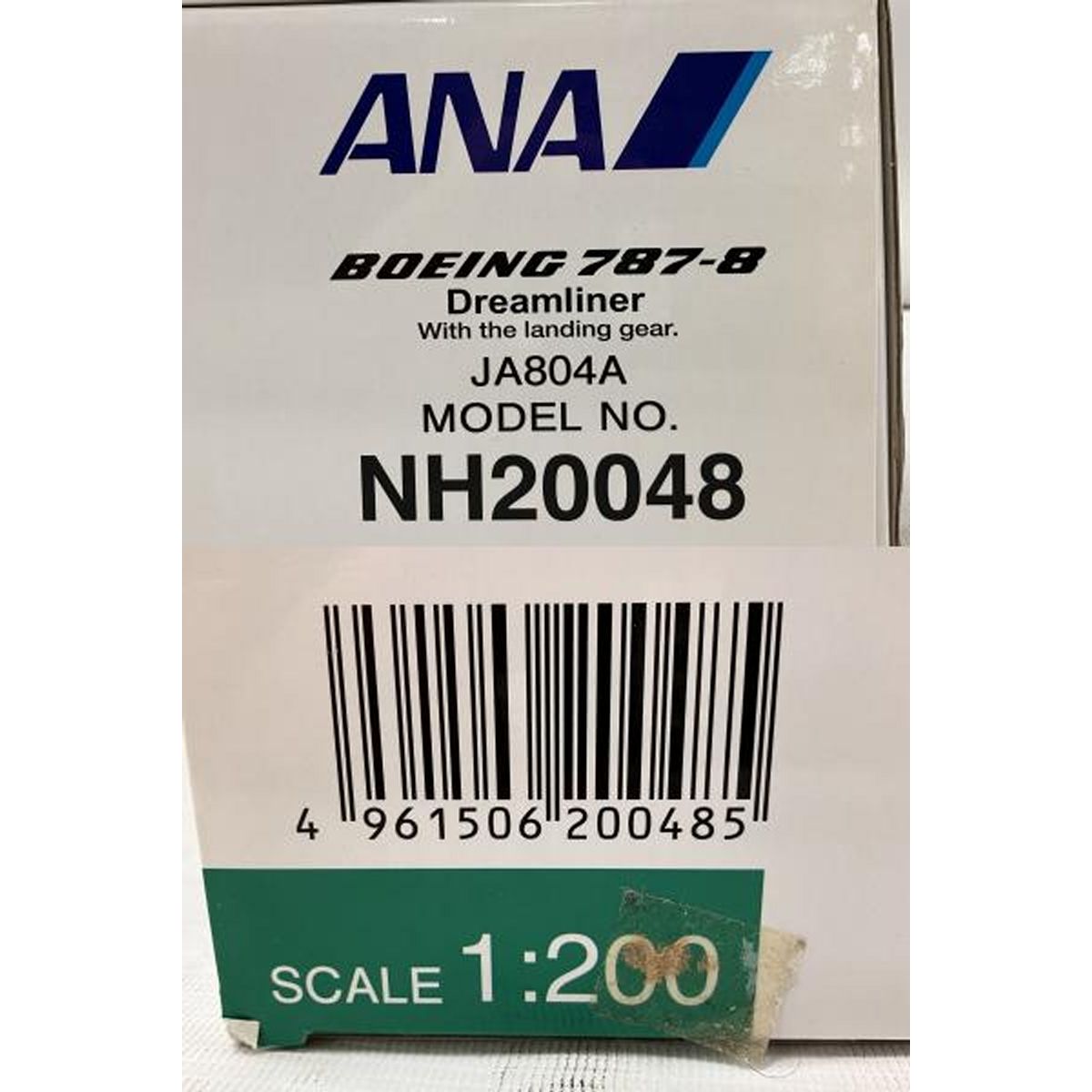 ANA BOEING 787-8 NH20048 JA804A ドリームライナー 1/200