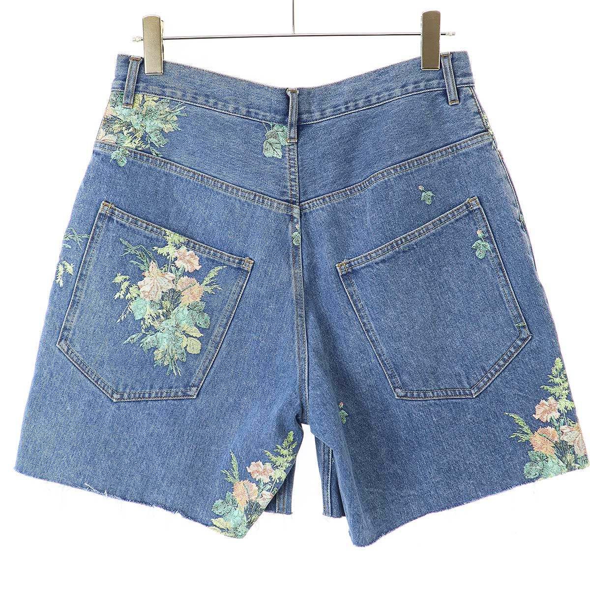 BED J.W. FORD ベッドフォード 25SS Denim Shorts フラワーデニム 