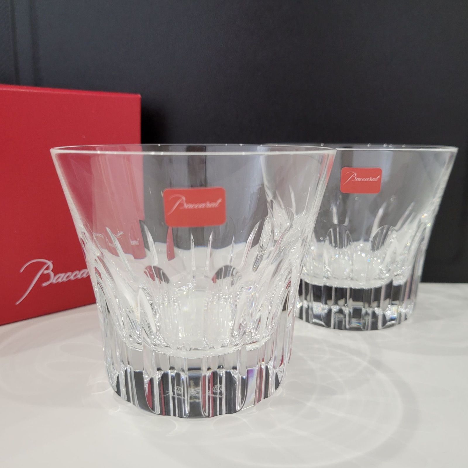 未使用品/刻印無し】baccarat バカラ エトナ ペア ロックグラス - メルカリ