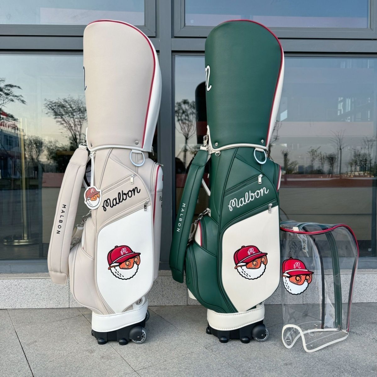MALBON GOLF ゴルフバッグ キャディバッグ キャスター付 - メルカリ