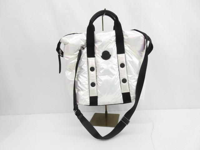 モンクレール MONCLER ダウン ハンド ショルダーバッグ 2WAY ホワイト 白 レディース
