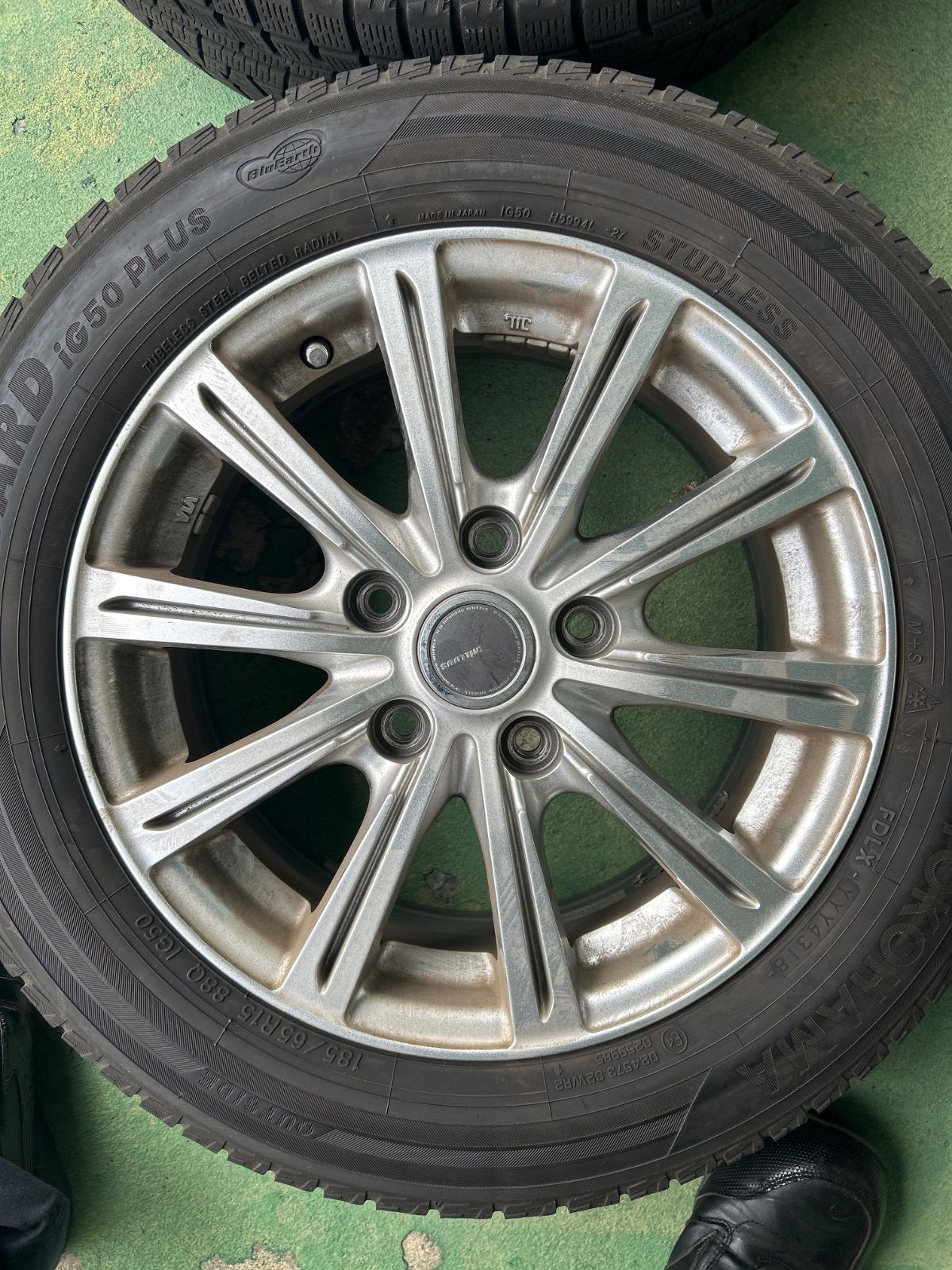 185/65R15 スタッドレス 冬 タイヤ ホイールセット ヨコハマ - メルカリ