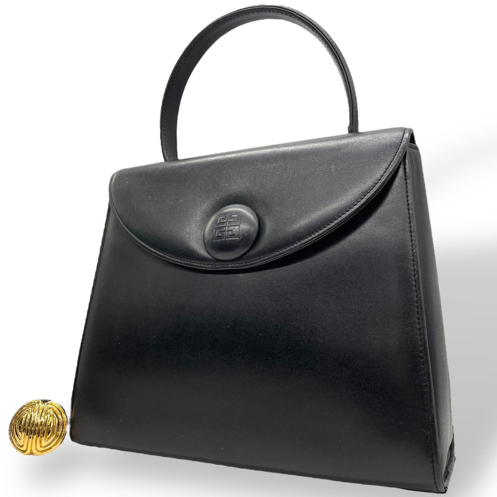 美品 GIVENCHY ジバンシー ハンドバッグ フォーマル ブラック