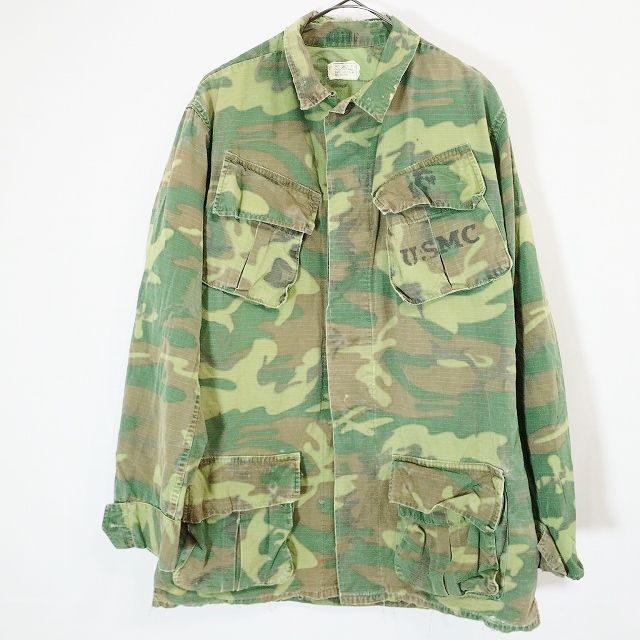 70s 米軍 実物 U.S.ARMY USMC ジャングルファティーグジャケット